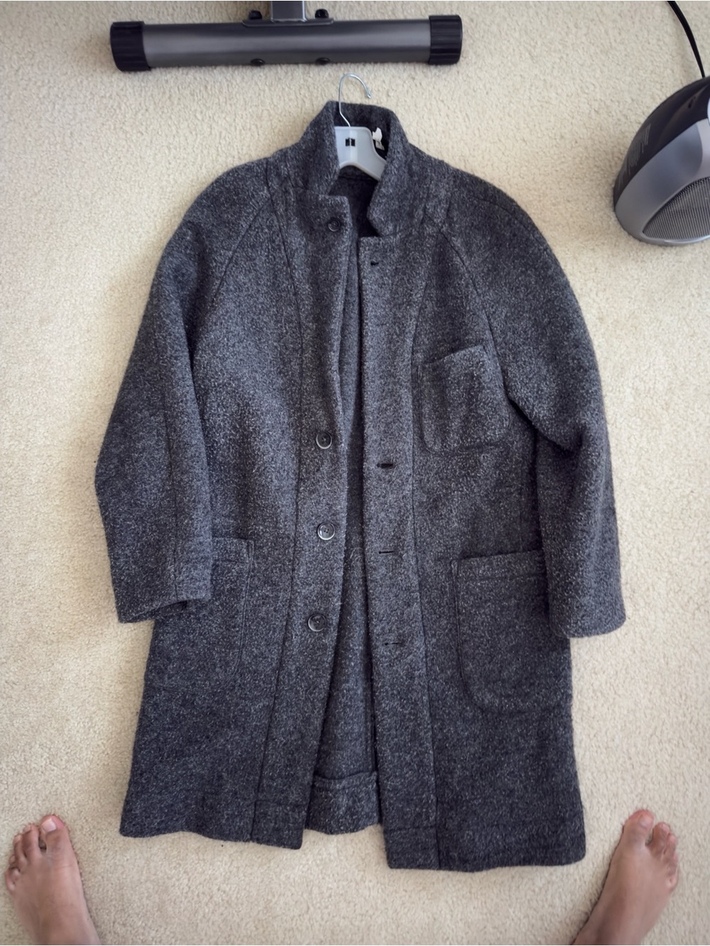MANGO MEN WOOL COAT TOP COAT - SIZE SMALL EU SIZE XS - 50% OFF